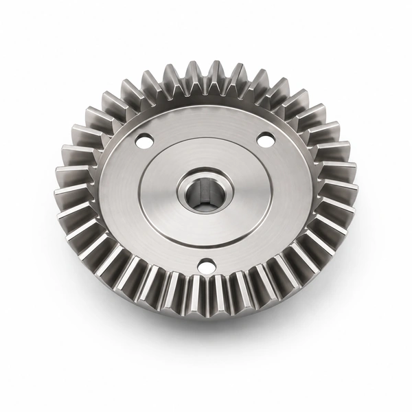 Crown Gear for Trains on Uphill Tracks Rollercoasters and Car Steering Wheels